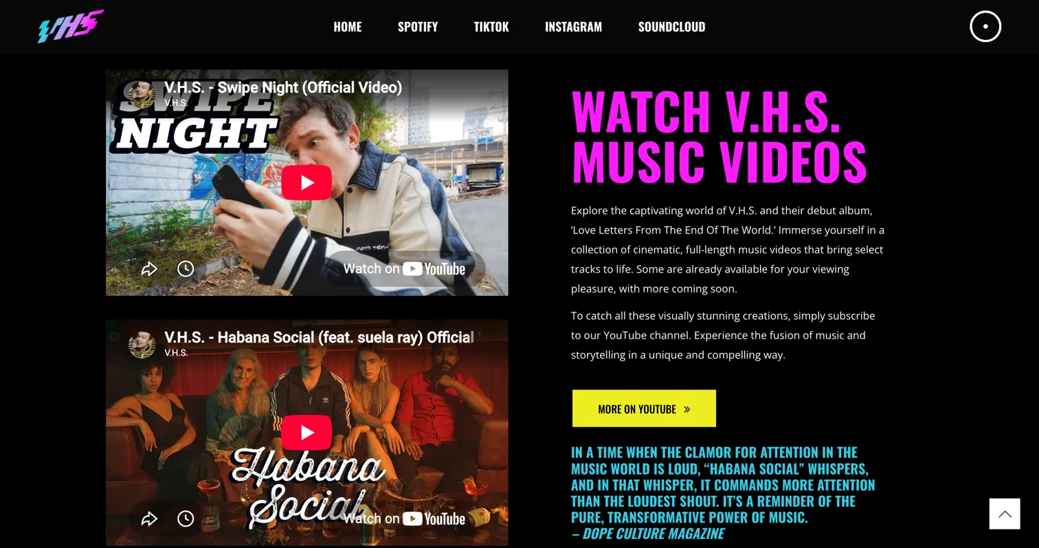Screenshot of V.H.S.